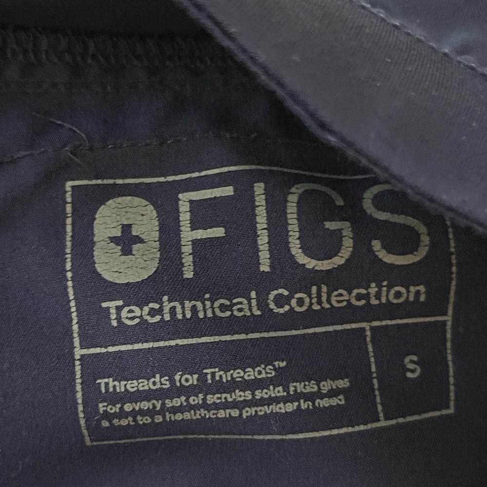 FIGS Axim Style Men’s Cargo Scrub Pants Navy Straight Leg 7 Pockets Sz S - Picture 9 of 10